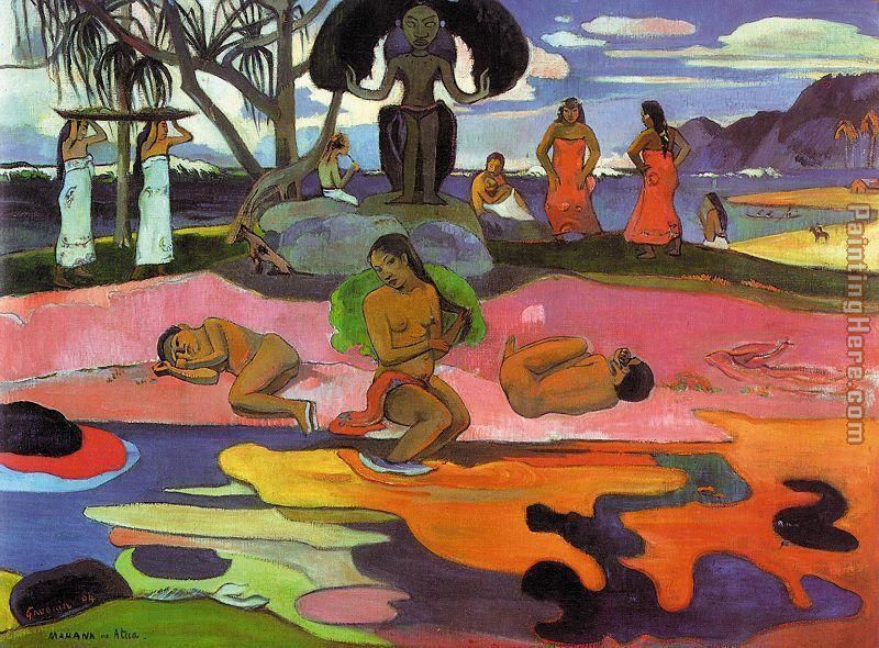 Mahana No Atua painting - Paul Gauguin Mahana No Atua art painting